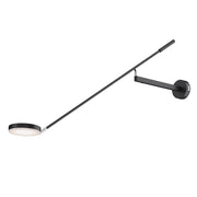 Maytoni Applique moderno Fad 1 luce LED integrato nero metallo diffusore acrilico