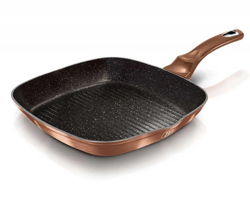 Berlinger Haus BH-1889 Padella per griglia in granito - Pentolame antiaderente 28 cm