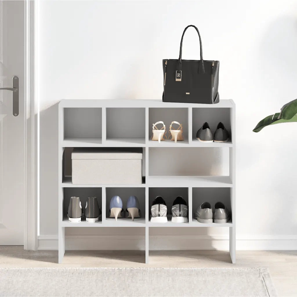 Scarpiere 2 pz Impilabili Bianche 89,5x30x40 cm CFW1525059
