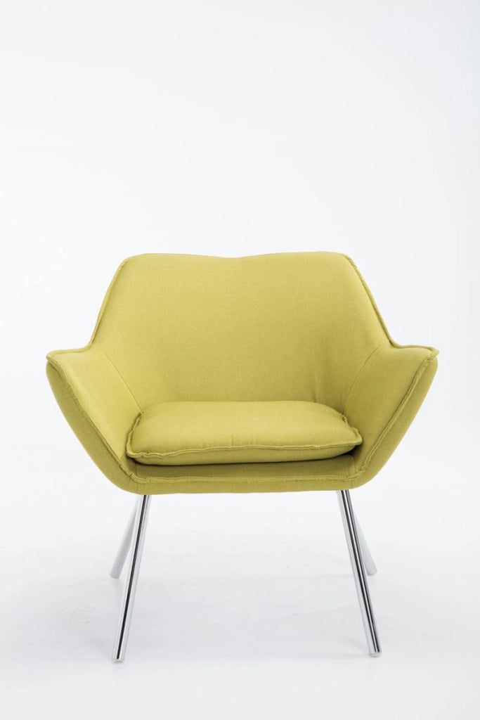 Poltroncina lounge Caracas in tessuto verde