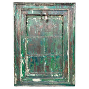 Porta in legno marrone con finitura artigianale, 130x14x190 cm h