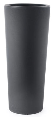 Vaso Ø40x90 cm in Polietilene Tulli Schio Cono Essential 90 Antracite