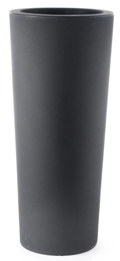 Vaso Ø40x90 cm in Polietilene Tulli Schio Cono Essential 90 Antracite