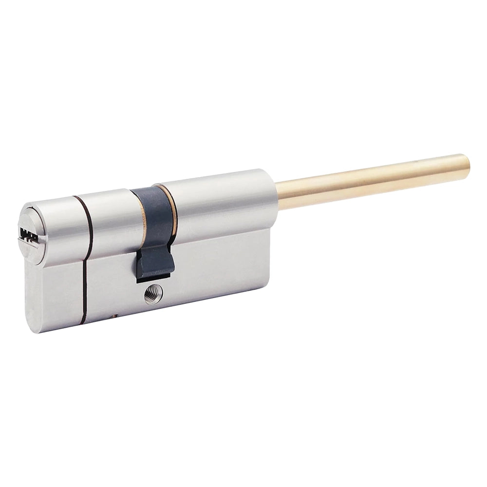 CILINDRO PROFILATO PER POMOLO SERIE 'Y500' mm 45+10+25 = 80 (50+30) nichelato  - YALE