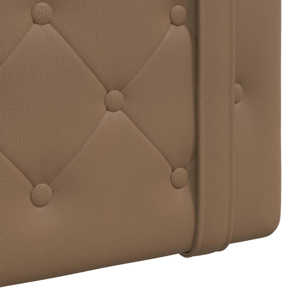 Testiera | Testata sospesa Con luce LED Cappuccino Similpelle