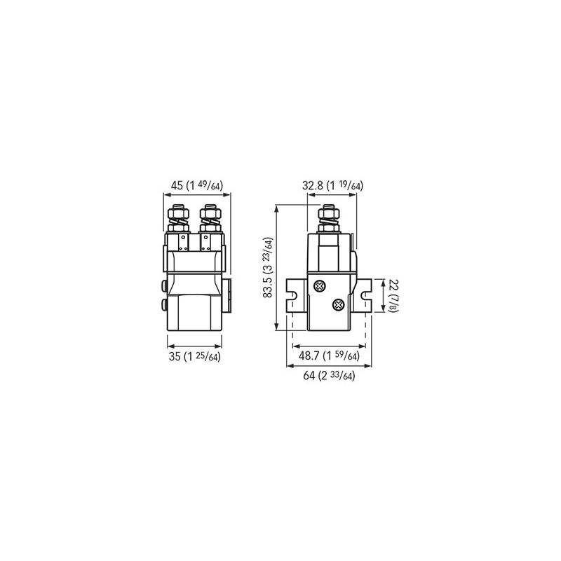 TELERUTTORE 2 TERMINALI 12V
