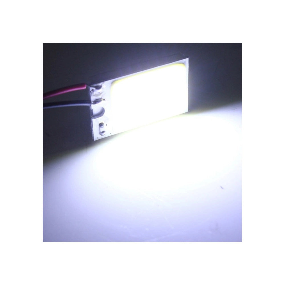 Trade Shop - Pannello Led Cob Chip Luce Cortesia Interno Auto Adattatore T10 -