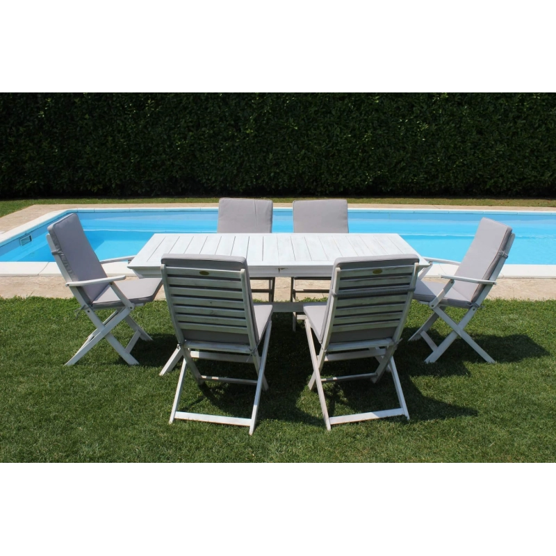 TAVOLO BALI 150/200 X 90 BIANCO