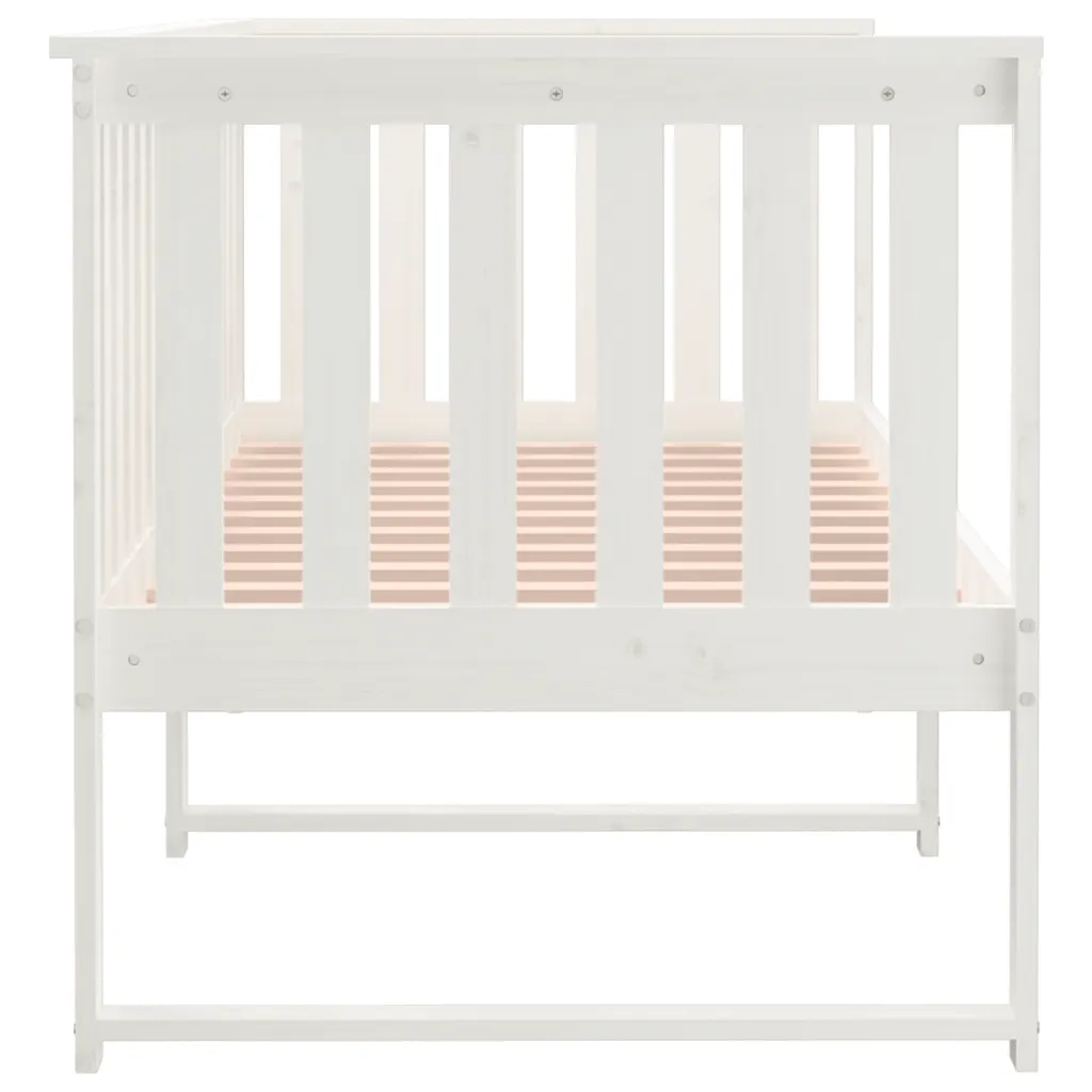 Dormeuse Bianca 80x200 cm in Legno Massello di Pino cod mxl 47602