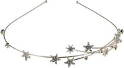 Set di 2 Bindi con Stelle e Corona - Accessori Capellini Eleganti per Donne e Ragazze, Perfetti per Matrimoni, Feste e Regali