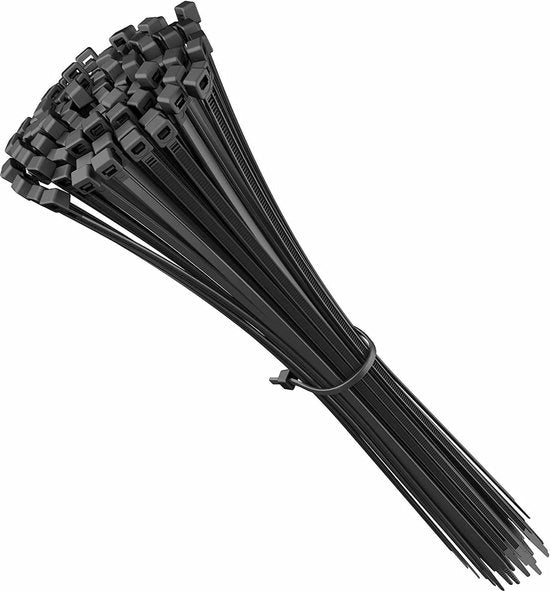 Caviatori in nylon UV-resistenti da 250 mm, 100 pezzi, per avvolgere e organizzare i cavi, esterni/interni.