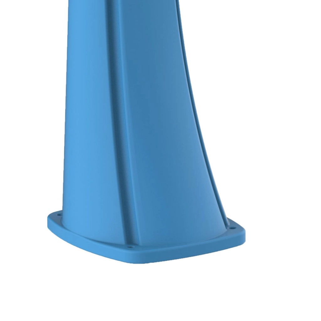 Starmatrix Doccia Solare Curva In Polietilene Da 40 Litri Con Lavapiedi h 226 Cm Blu Soffione Rotondo Cm Serbatoio 40 Litri Con Lavapiedi Doccia Rio Xxl