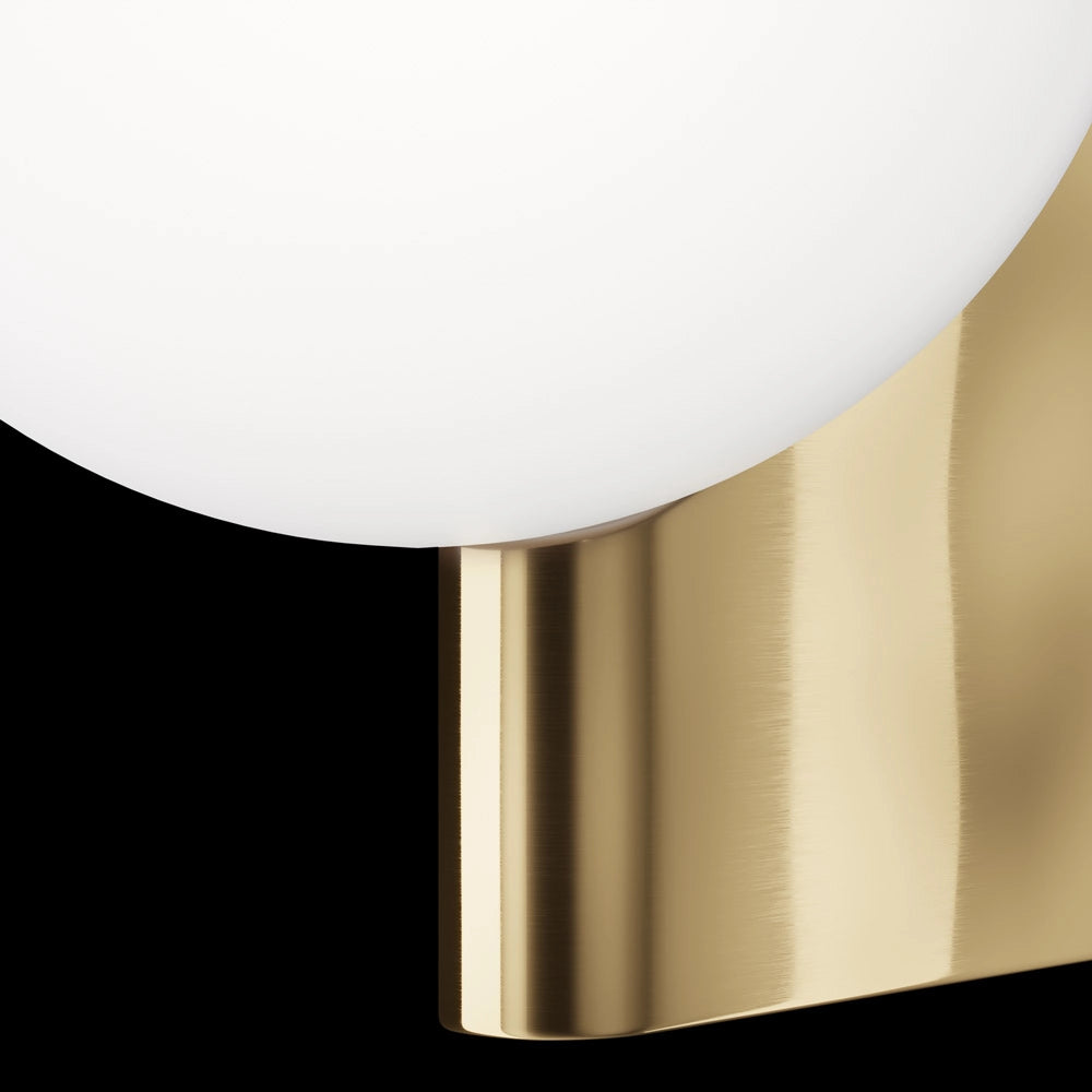 Maytoni applique contemporanea Avant-garde 1 luce G9 ottone metallo diffusore bianco