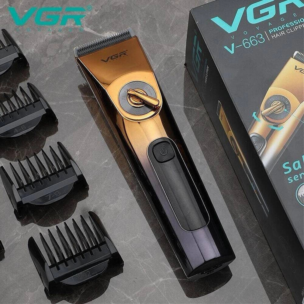 Trade Shop - Tagliacapelli Elettrico Professionale Ricarica Usb Impermeabile Ipx6 Uomo V-663 -