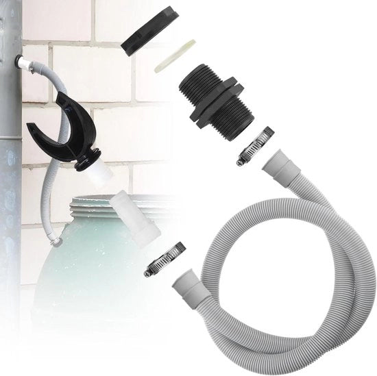 Collettore per pioggia per tubi di scolo - Set per tubi di 75 mm - Connesione regenpijp - Valvola per diametro interno di 70-80 mm
