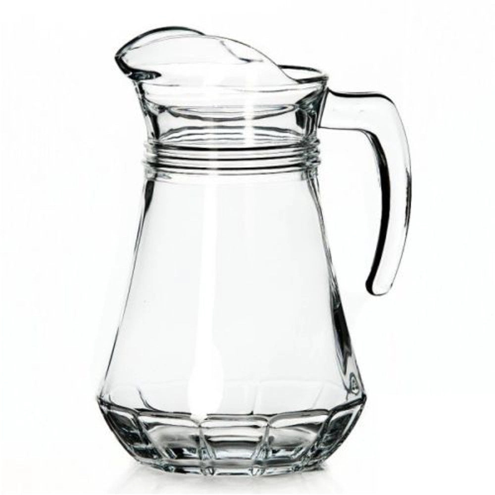 Trade Shop - Giara Caraffa In Vetro Da 1140cc Brocca Acqua Vino Bevande Cucina -