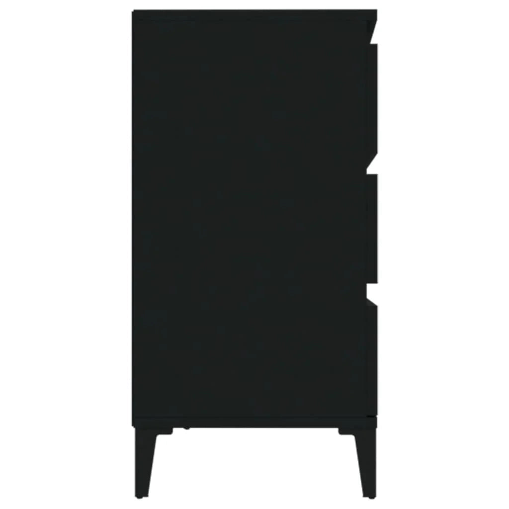 Buffet credenza cassettiera armadio mobile contenitore organizer per cucina soggiorno salotto 60 x 35 x 70 cm legno ingegnerizzato nero 02_0035983