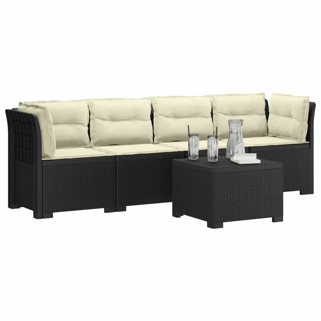 Divano da Giardino a 4 Posti con Cuscini in Stile Rattan PP 3443870