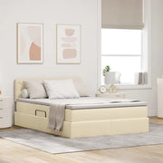 Letto con contenitore e materasso Crema 140 x 190 cm 3370573