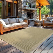 Tappeto in PVC per balcone, giardino e patio, resistente al tempo, colore verde, 60 x 100 cm