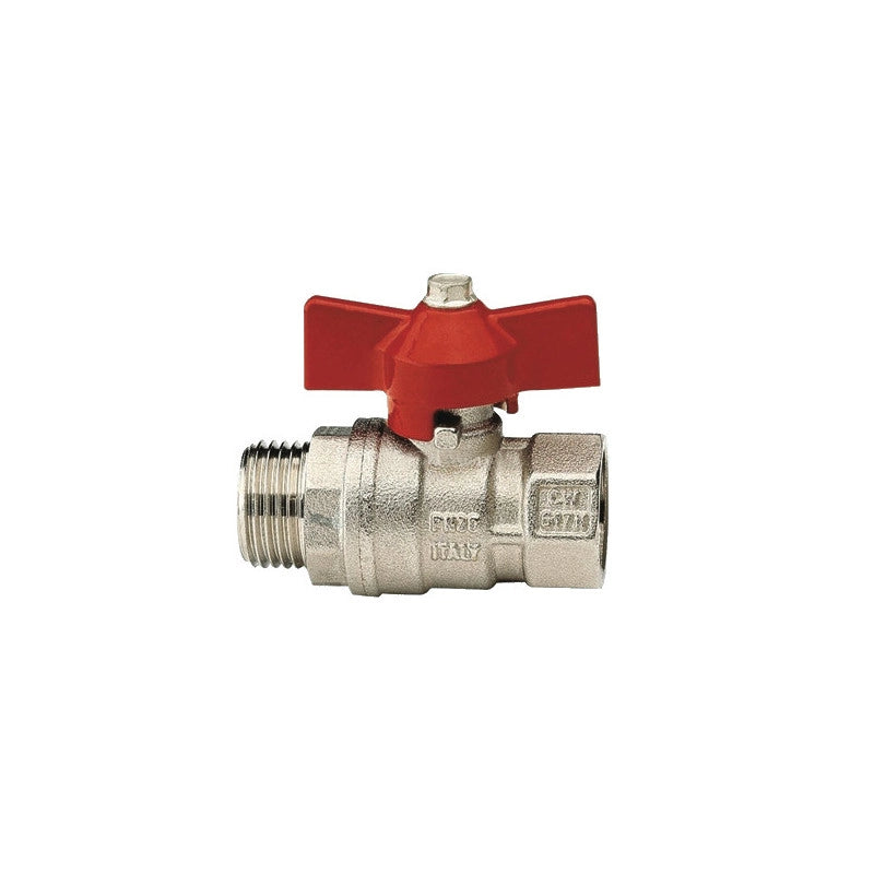 Valvola a sfera maniglia M–F 1" Art. 119 – ottone per idraulica pesante