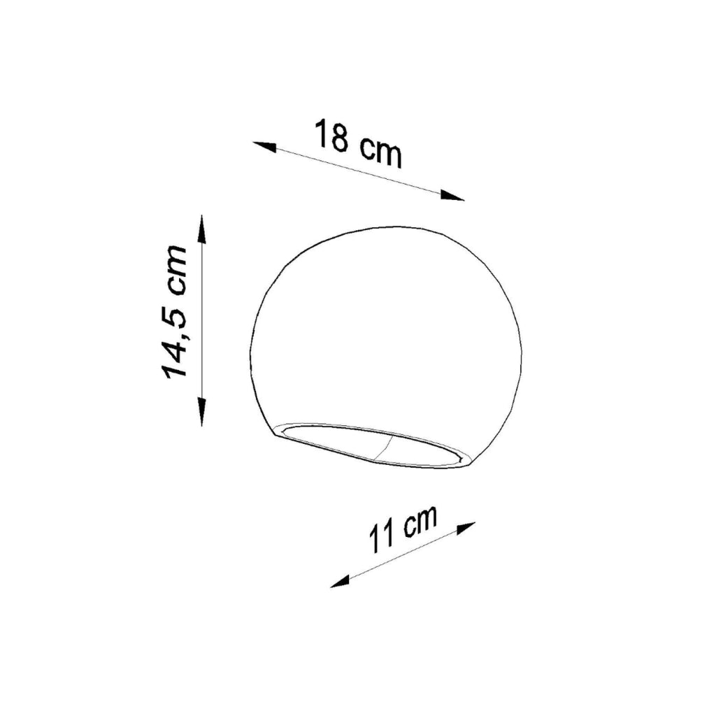Applique in ceramica ORBITA Pure Lume E27 bianca IP20
