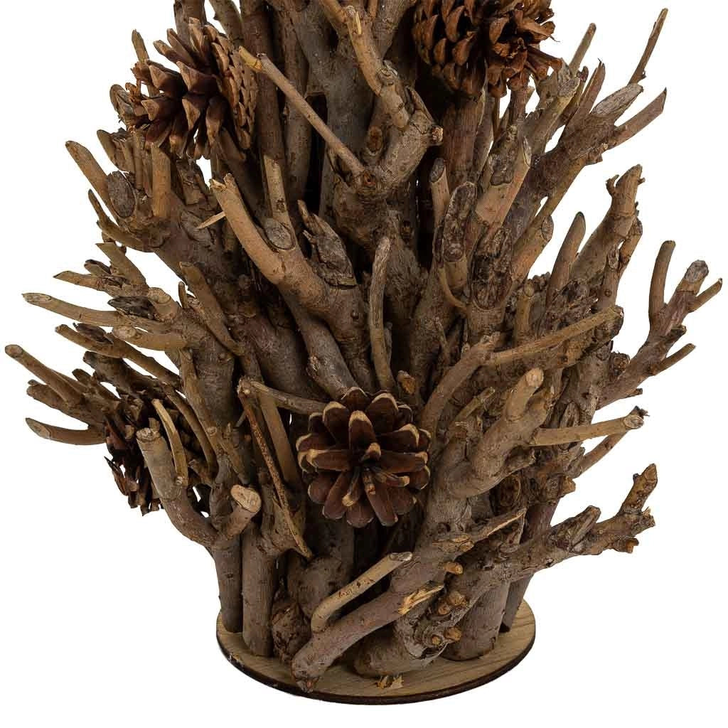 Albero da decorazione in legno marrone d33x57h
