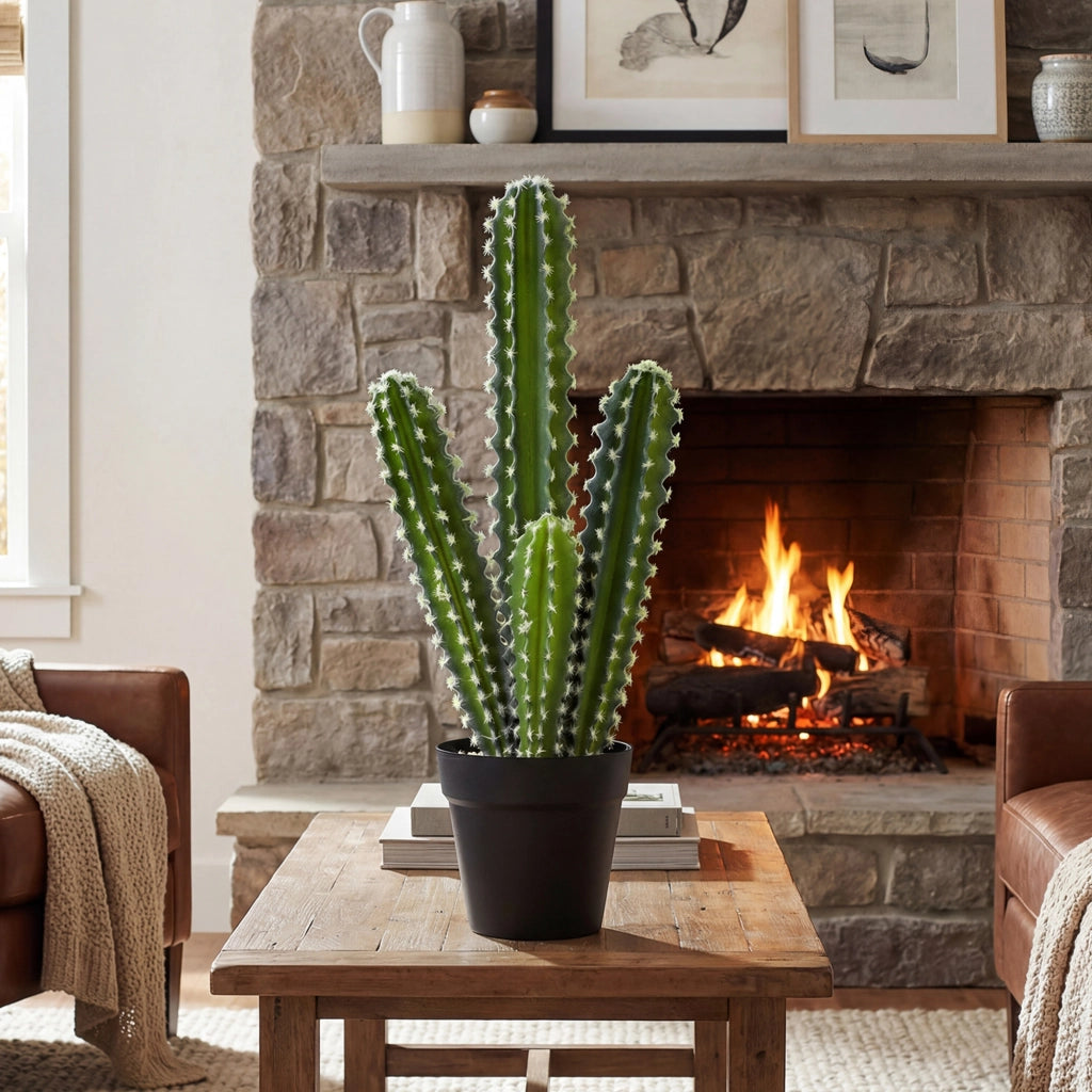 Pianta artificiale cactus in vaso ¨C zephmum ¨C 53 cm