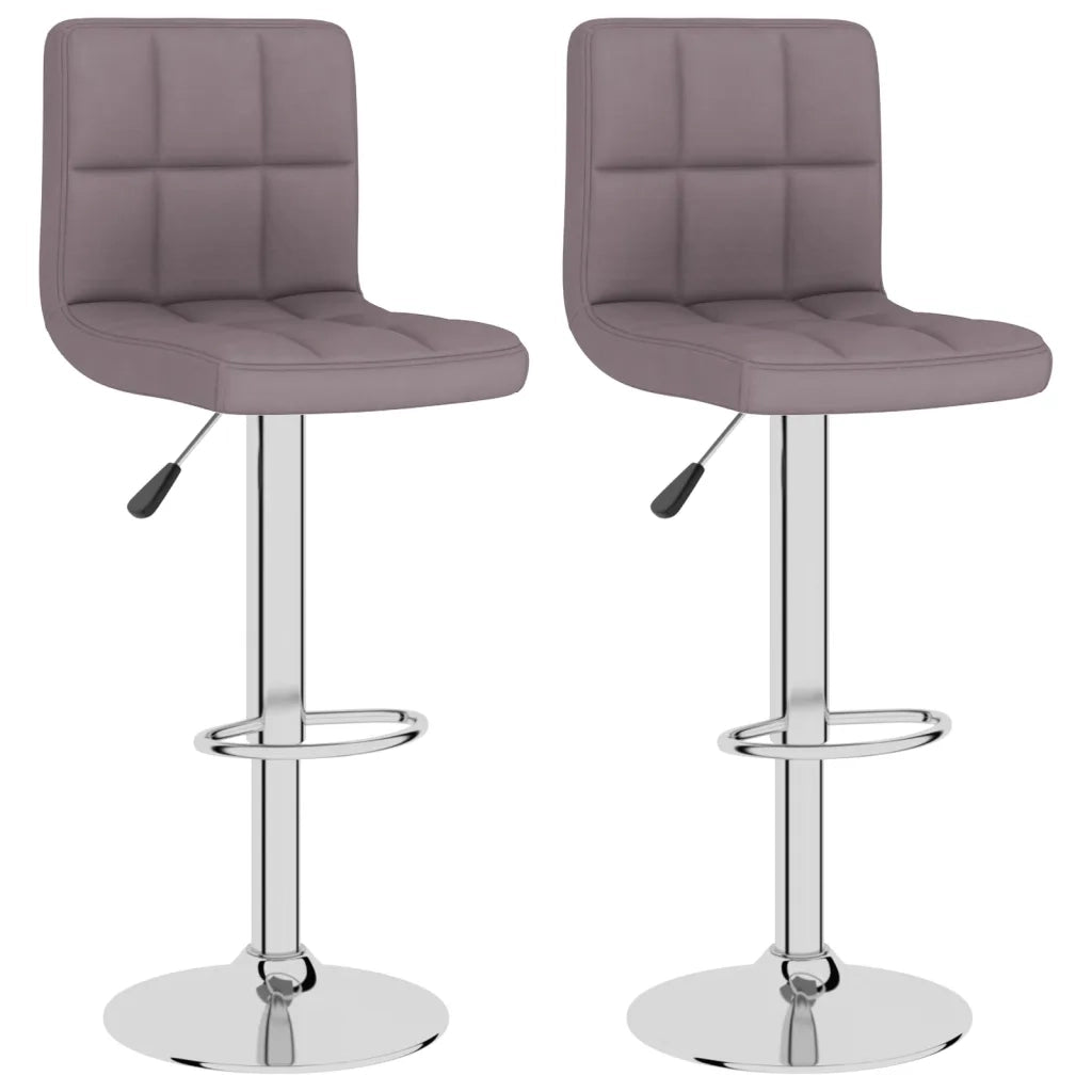 Sgabelli da Bar 2 pz Tortora in Tessuto cod mxl 55544