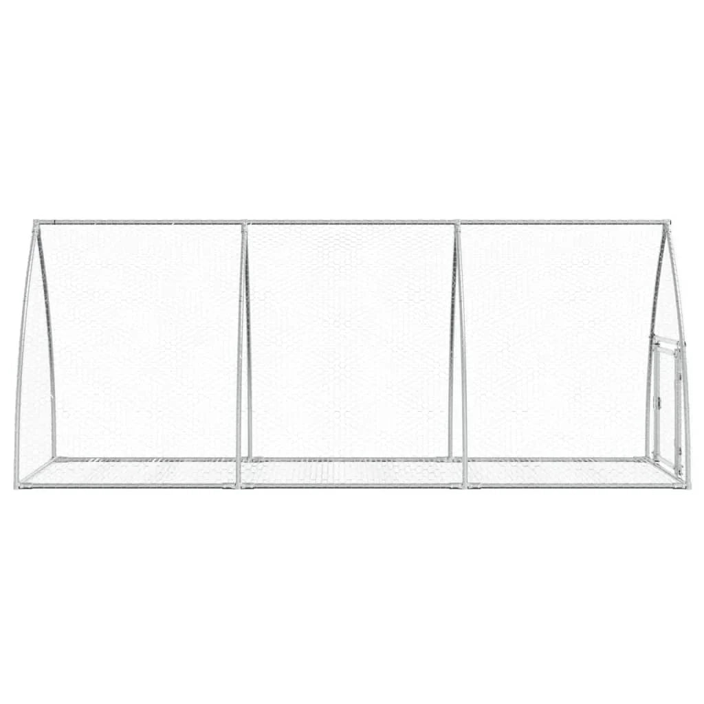 Gabbia per conigli in argento 300 x 105 x 120 cm in acciaio zincato argento 02_0041696