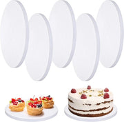 Lot di 5 piastre per torta in cartone di 30cm/25cm - 12mm di spessore - piastre di cartone di golf robuste - decorazione professionale per hobby creativi - 5 pezzi