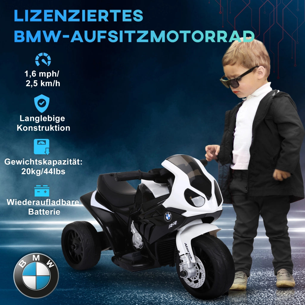 Motorradino Elettrico per Bambini BMW S1000RR 6V con Luci e Musica ¨C zephmum ¨C Nero