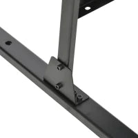 Paravento da Esterno in Acciaio con Motivi a Salice e 2 Piedini, 122x45x198 cm, Nero