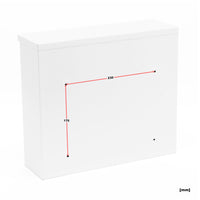 Cassetta postale singola V13, bianca in acciaio zincato verniciato a polvere