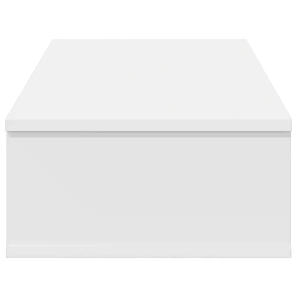 Scaffale a Parete con Cassetti Bianco 80x34x17 cm in Truciolato 859950