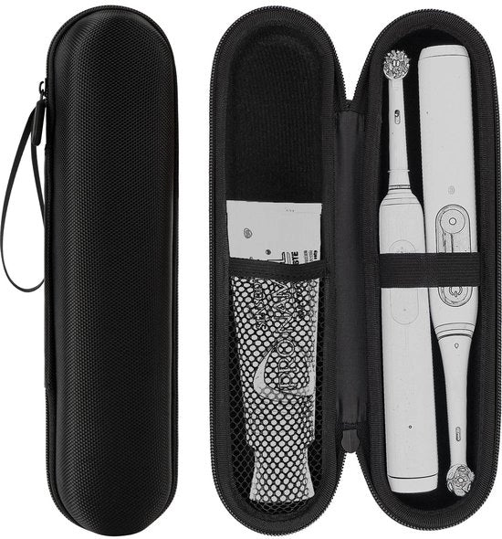 Tas per viaggiatore con spazzolino da denti elettrico - Tuta rigida - Formato compatto - Tas per lo spazzolino da denti - Protezione e comodità - Adatto per diversi...