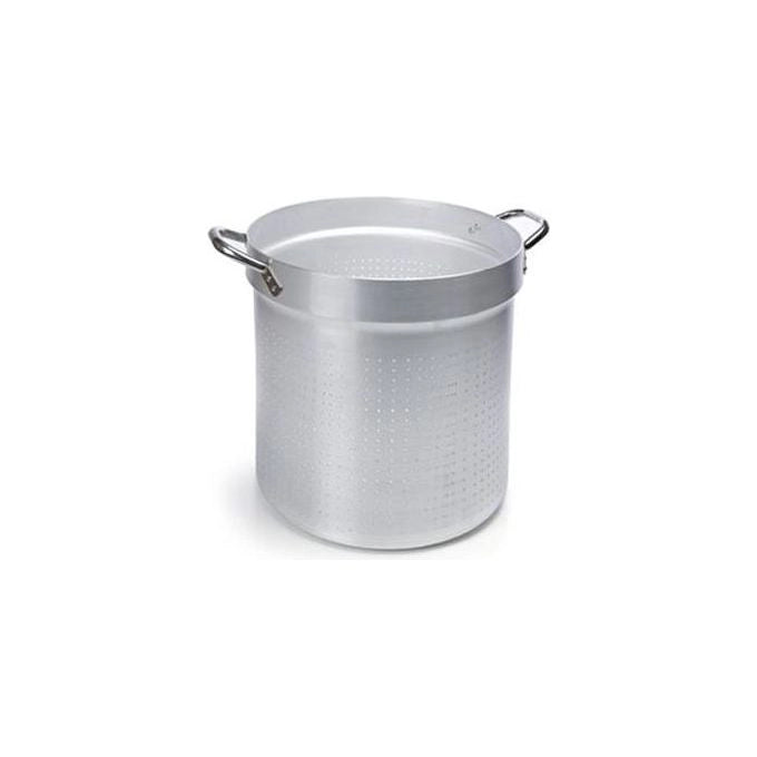Ballarini 7061 Serie 7000 Colapasta Cilindrico in Alluminio Puro 99% con Maniglie in Acciaio Inox Diametro 32 cm Altezza 31 cm colore Argento