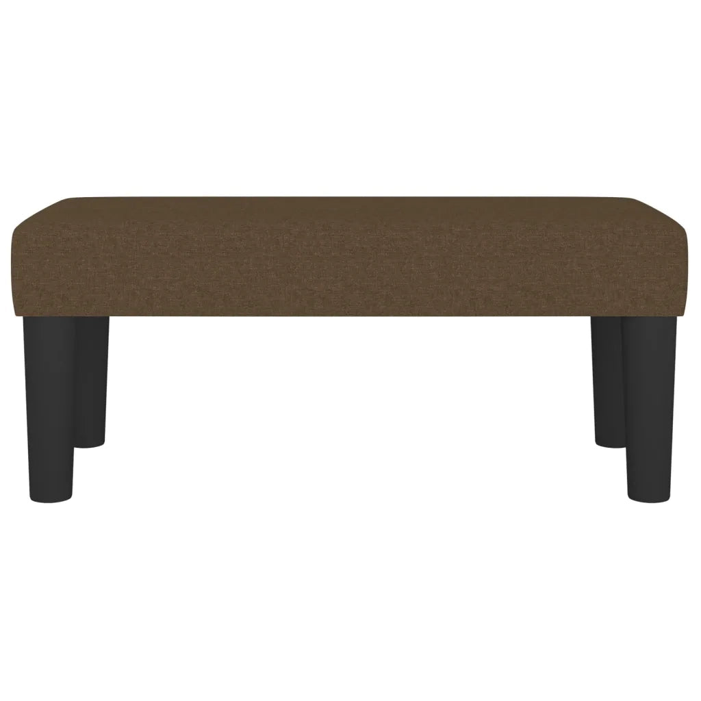 Panca Marrone Scuro 70x30x30 cm in Tessuto 346619