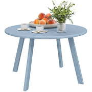 Tavolino rotondo da giardino con patini ¨C zephmum ¨C blu, metallo, ?70x42cm