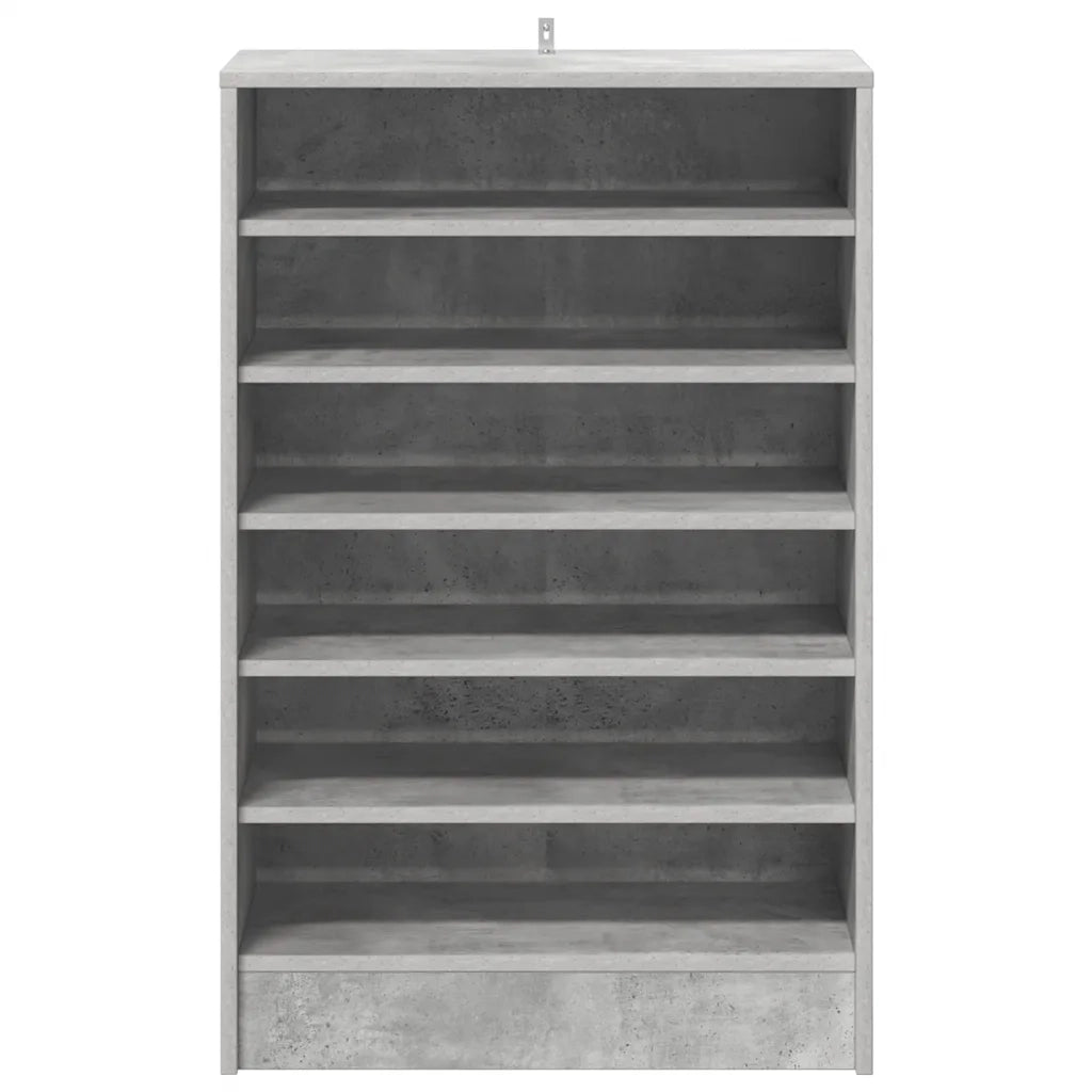 Scarpiera Grigio Cemento 60x35x92 cm in Truciolato 808949