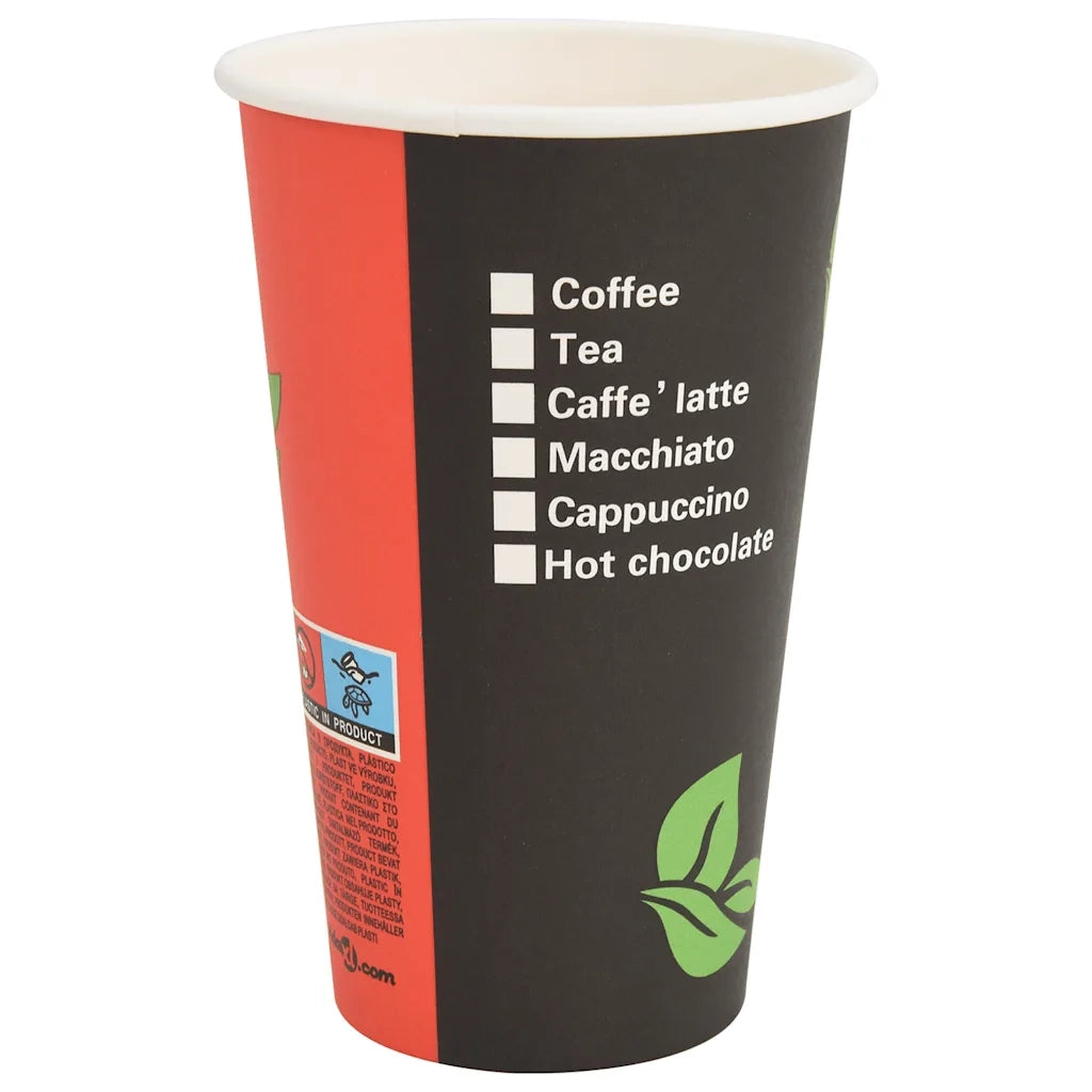 Tazze da Caff¨¨ in Carta con Coperchi 1000 pz 16oz 400 ml CFW5747300