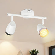 ZMH Faretto da soffitto a 2 luci 6W orientabile a 350° Lampada da soffitto Soggiorno