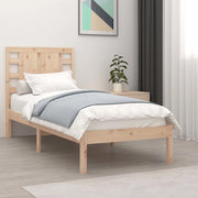 Giroletto-Struttura Letto in Legno Massello 90x190 cm Single 837964