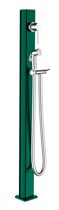 Fontana da Esterno con Miscelatore e Doccetta Quick Ottanio Lucido Metallizzato