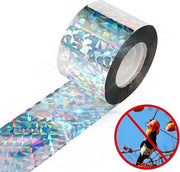 Band di allarme per uccelli - 50 m x 4,8 cm - allarme per uccelli - band rifrangente per uccelli - riflessione doppia - band per la protezione di case - giardini e cortili interni