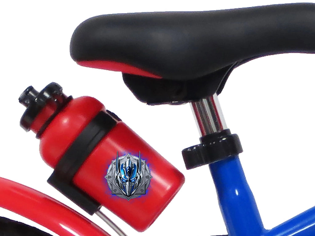 Bicicletta per Bambini 16" Transfromers Freni Caliper e Stabilizzatori in Acciaio Hi-Ten Blu e Rosso