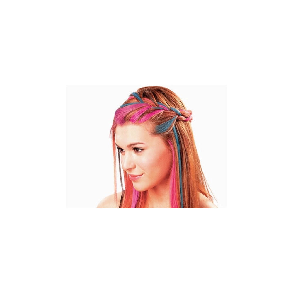Trade Shop - Colori Tinta Temporanei Per Capelli In Quattro Colorazioni Blu Verde Rosa Viola -