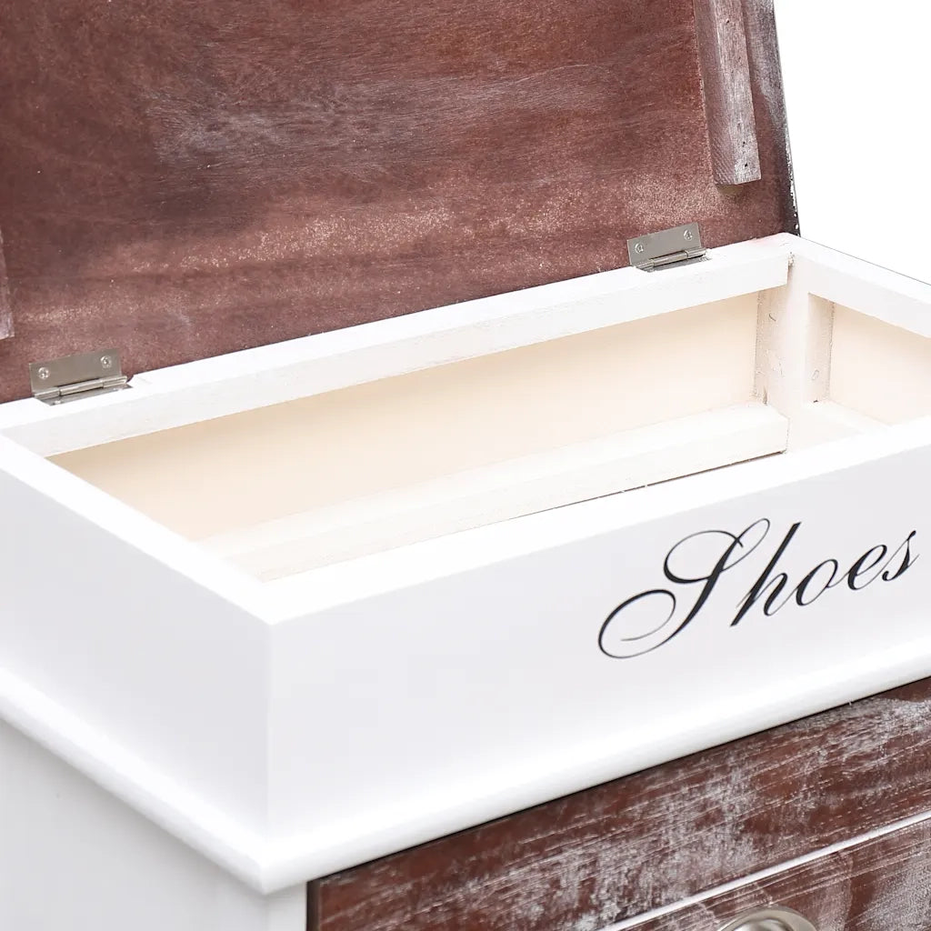 Scarpiera | Mobile per scarpe Marrone 50x28x98 cm in Legno di Paulownia