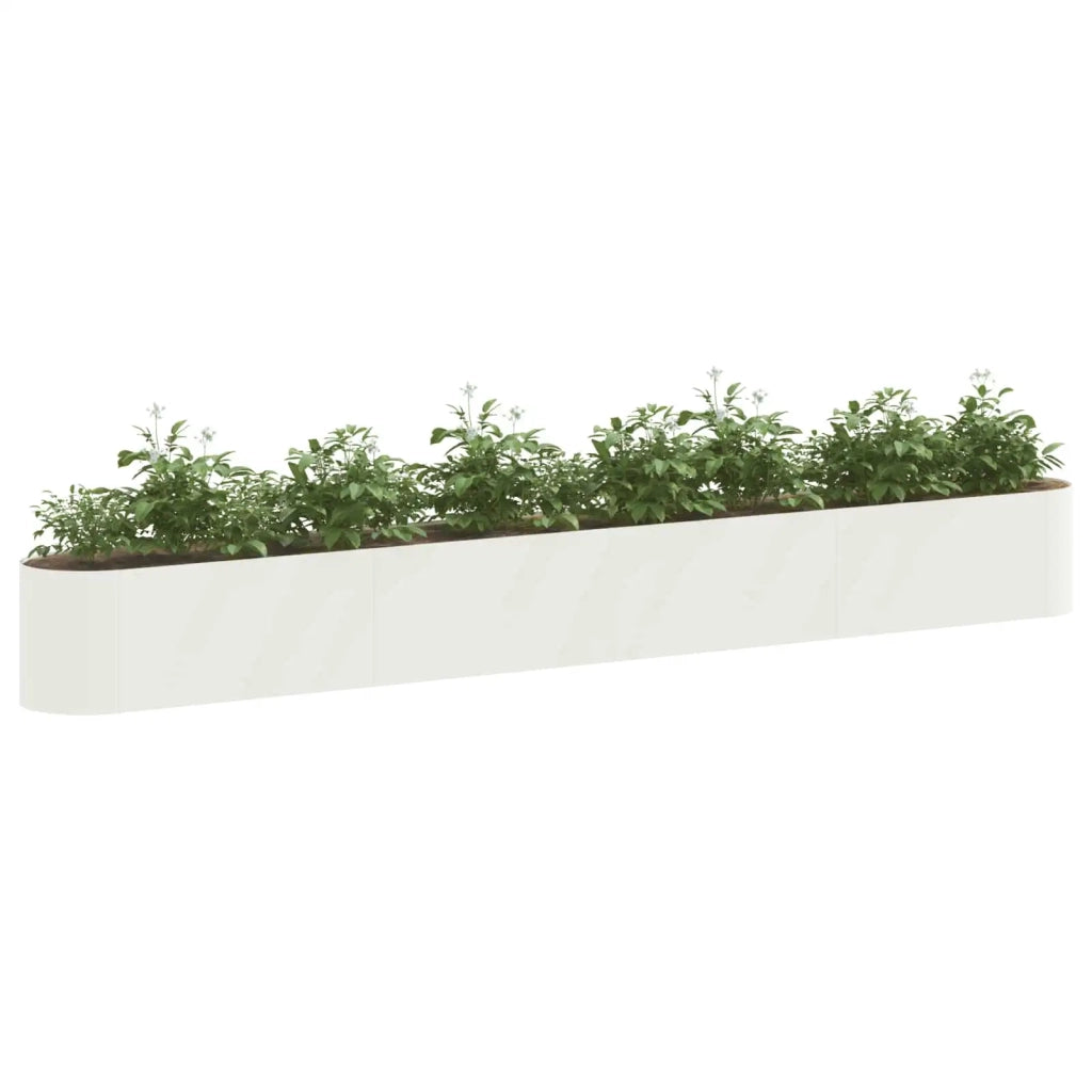 Letto rialzato da giardino Bianco 360 x 40 x 40 cm 8011706