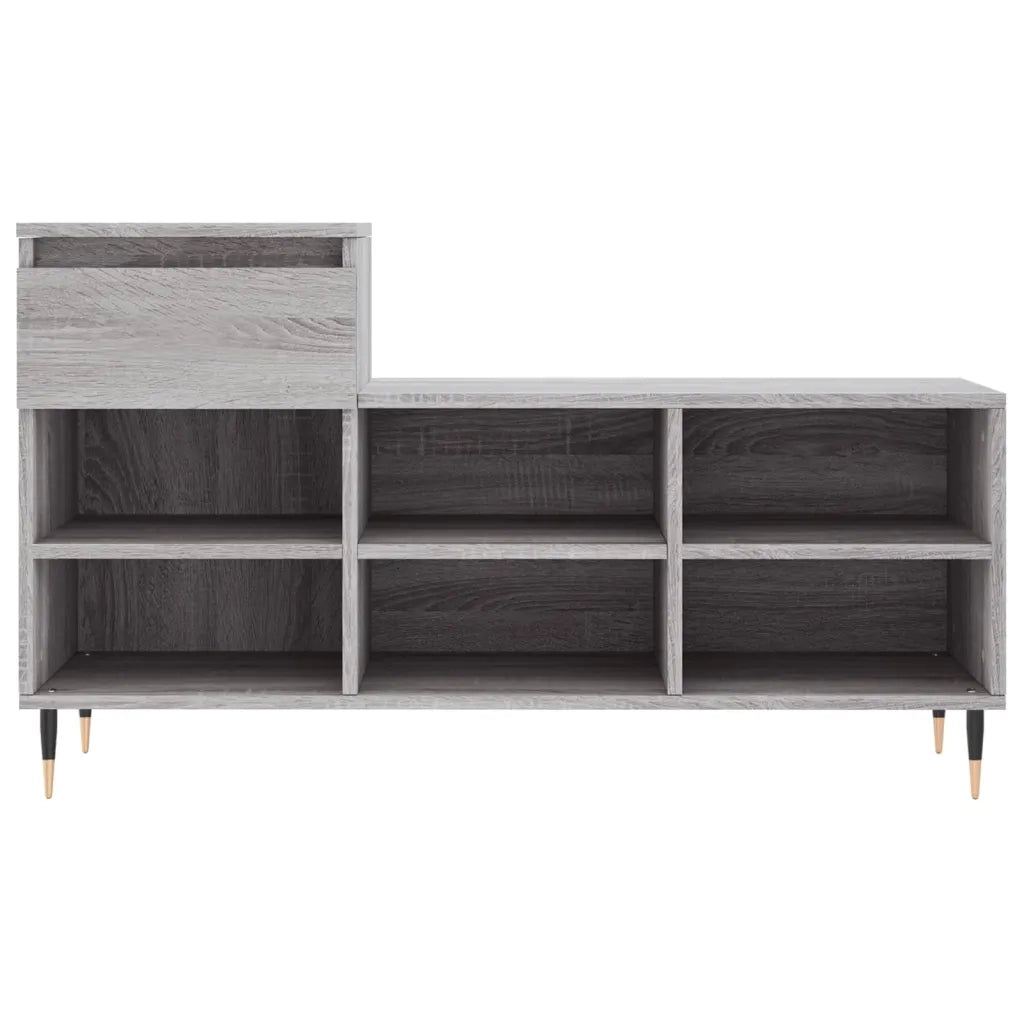 Scarpiera | Mobile per scarpe Grigio Sonoma 102x36x60 cm in Legno Multistrato